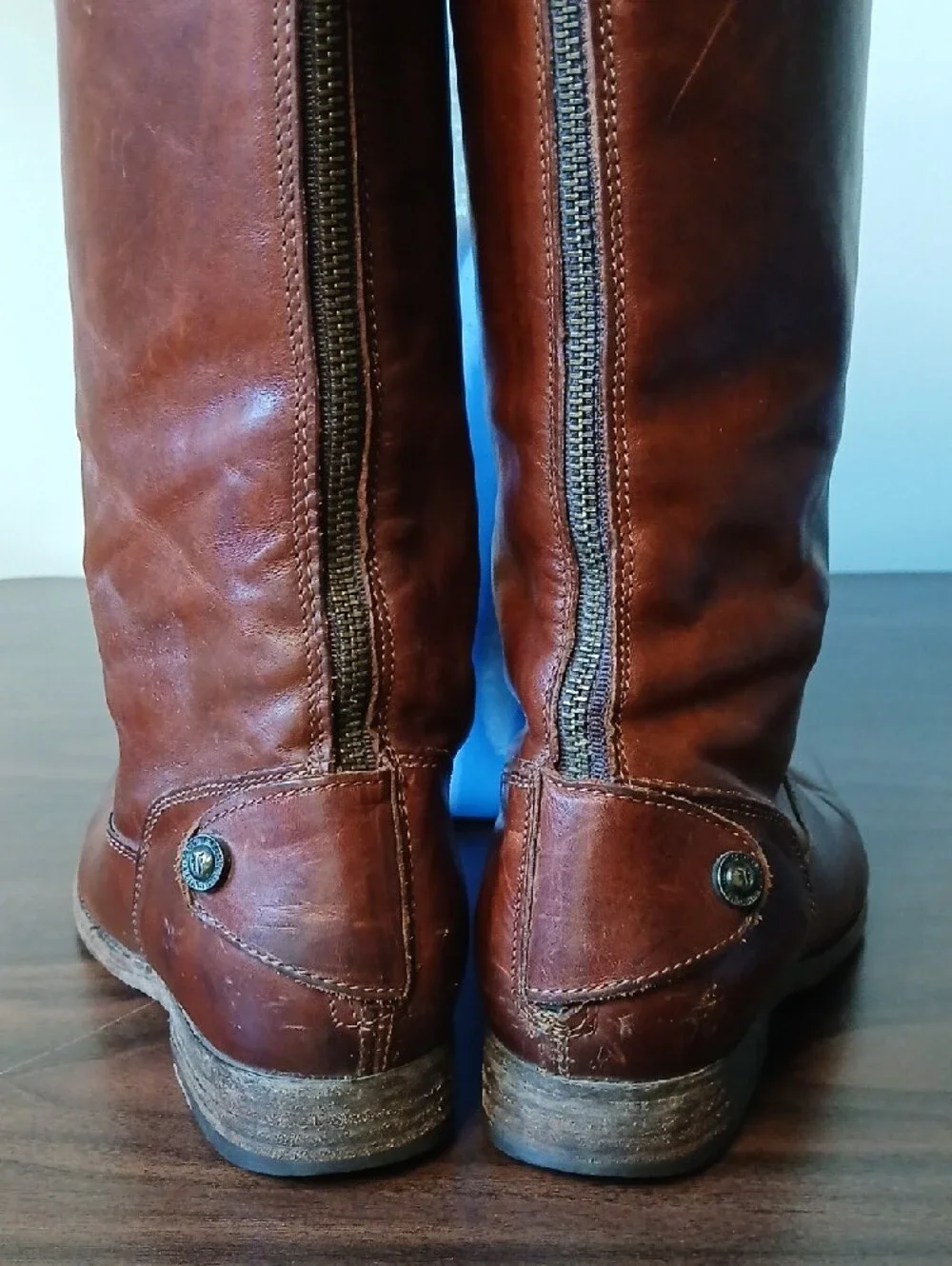 Frye Tall Cognac Leather Over-the-Knee Boots